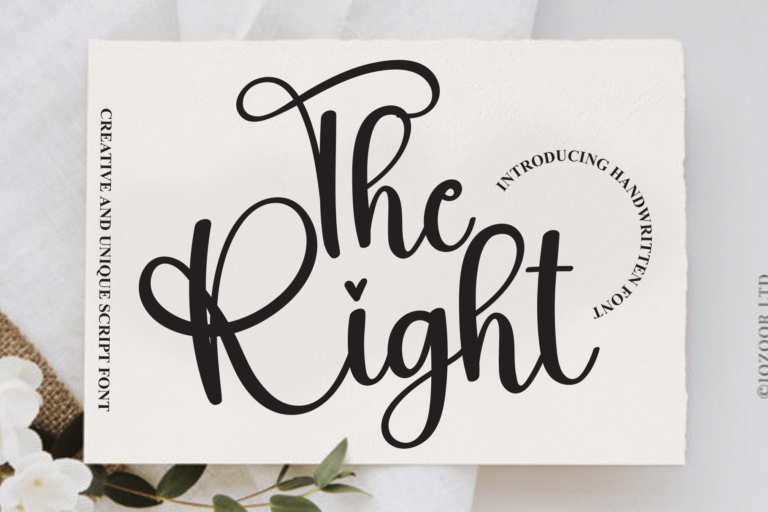 The Right Font
 Download For Free Officially