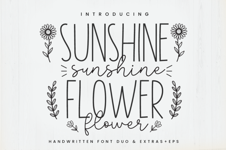 Sunshine Flower Font
 Download For Free