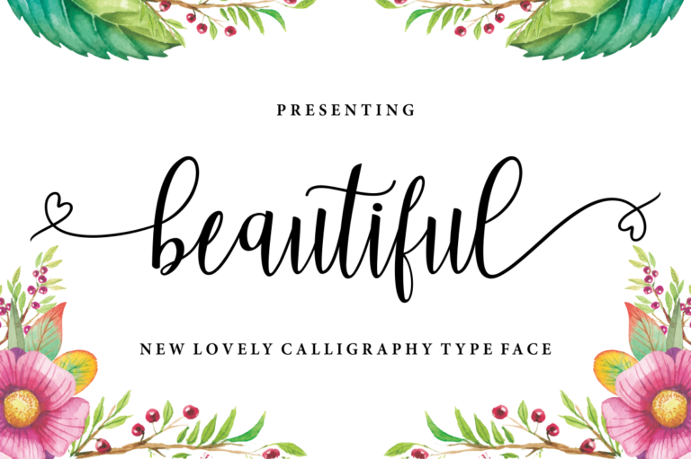 Beautiful Font
 Download For Free Officially
