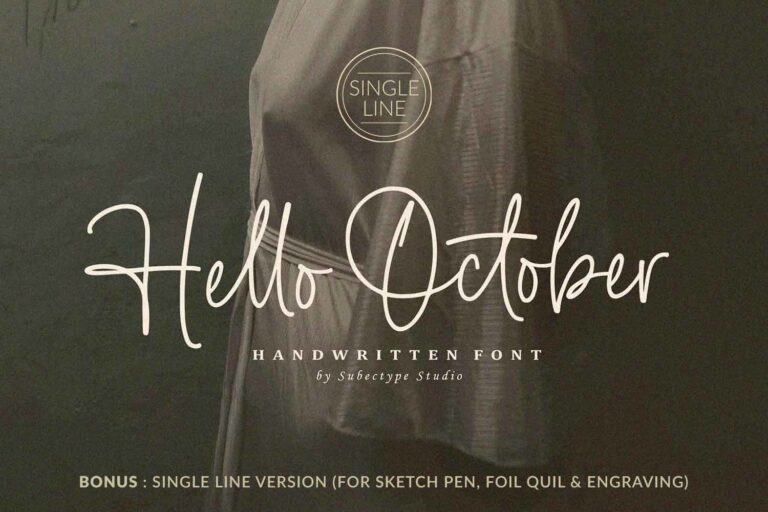 Hello October Font
 Download For Free Officially