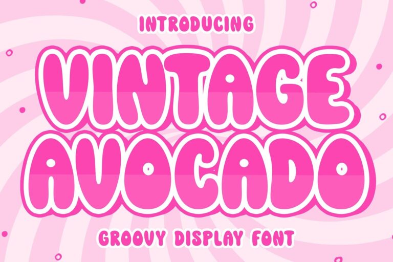 Vintage Avocado Font
 Download For Free Officially